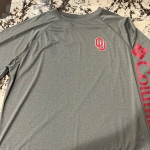 Oklahoma Sooners Columbia long sleeve Drifit shirt XL